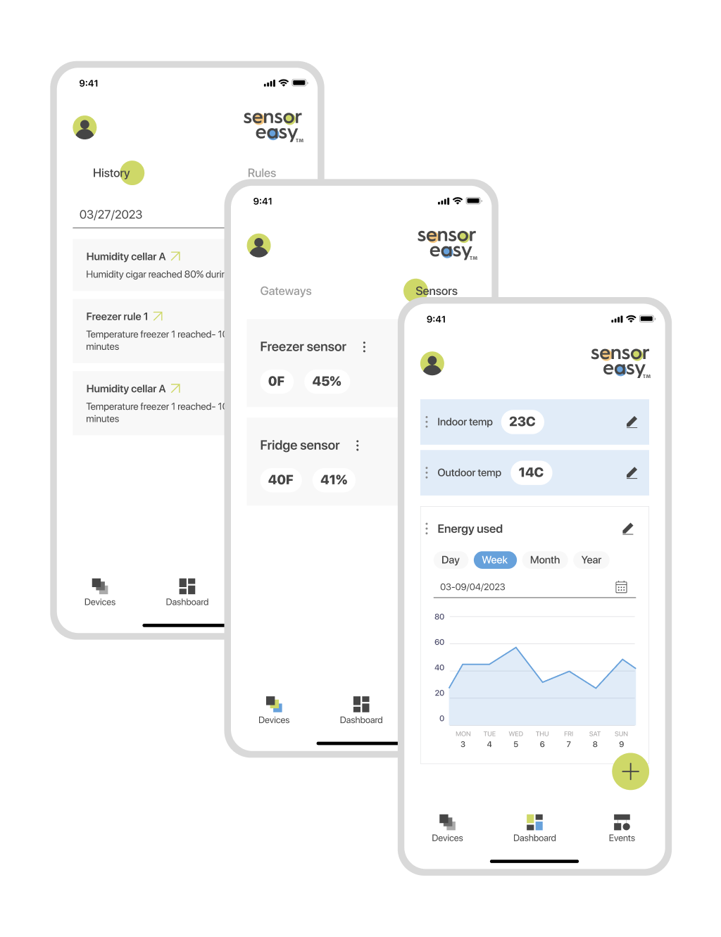 Sensor Easy mobile app